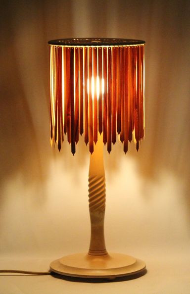 Lampe aus Holz